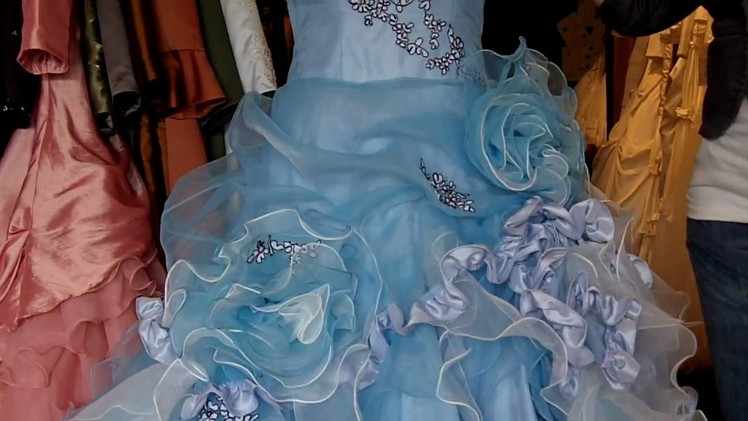 Light Blue Wedding Dress