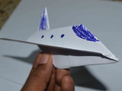 Origami : Simple paper model of space shuttle
