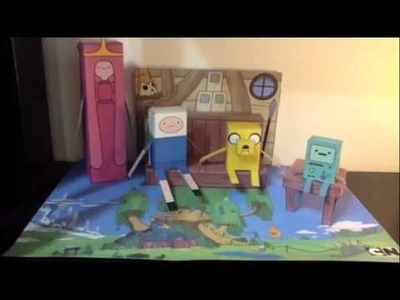 Paper craft anime Adventure Time