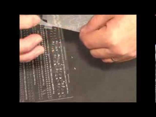 Parchment Craft- PCA 33 Perforating Punch Tool Demonstration