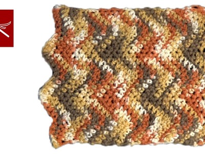 Ripple Crochet Dishcloth