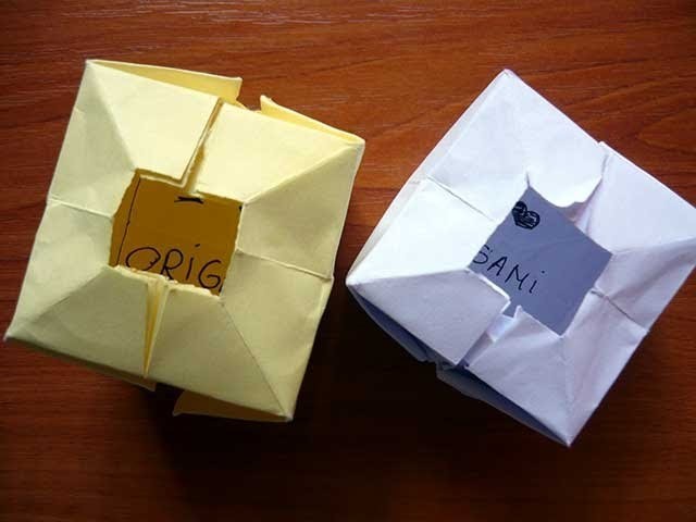 Secret Message Box Origami
