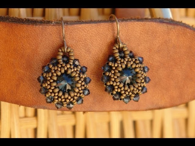 Sidonia's handmade jewelry - Rivoli earrings tutorial