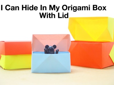 Simple Origami For Kids - Box With Lid