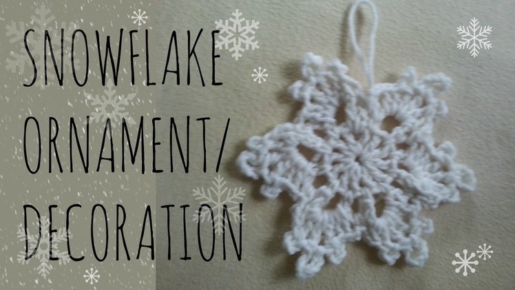 Snowflake | Crochet Pattern | Pinterest Tutorial