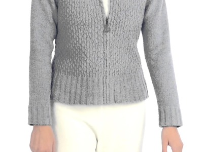 SoyBu Knit Mock Neck Sweater Jacket (For Women)