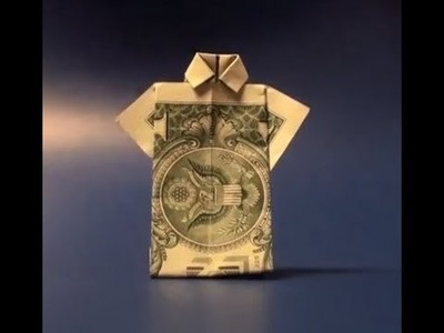 Standing T-Shirt Dollar Bill Origami Tutorial - How to make a stand-up Money Shirt