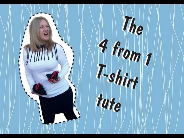 The 4 from 1 t-shirt tute: a diy no sew skirt, necklace & bag tutorial