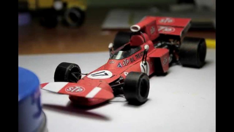 Accurate March 711 F1 Paper Model (papercraft) - Making of
