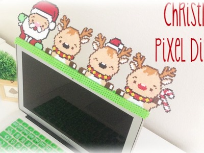 Christmas Holiday Lap top display with Santa and Reindeer Tutorial. DIY