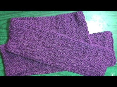 Crochet a C2C scarf with a difference! Left handed