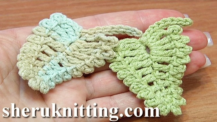 Crochet Leaf Picots Around Tutorial 13