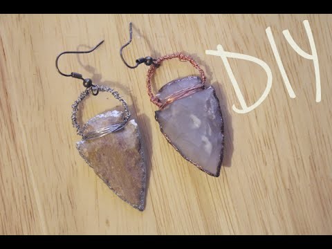 DIY: Arrow Head Earrings