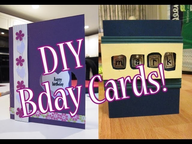 DIY Birthday Cards #1 | (& 2 minute update on me and my channel!)