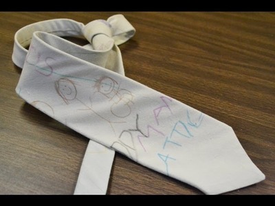 DIY Christmas Gift Idea for Dad! - A Kid's Artwork Tie!