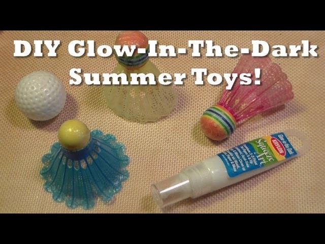 DIY glow in the dark summer sport toys