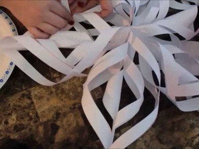 DIY How to make a Christmas Paper Snowflake Tutorial