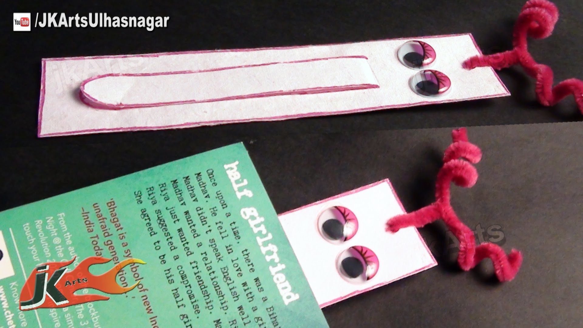 DIY  How to make Bookmarker (Easy craft for kids) -  JK Arts 567