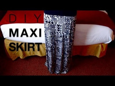 DIY Maxi Skirt (from Maxi Dress) | "No-Sew" Tutorial