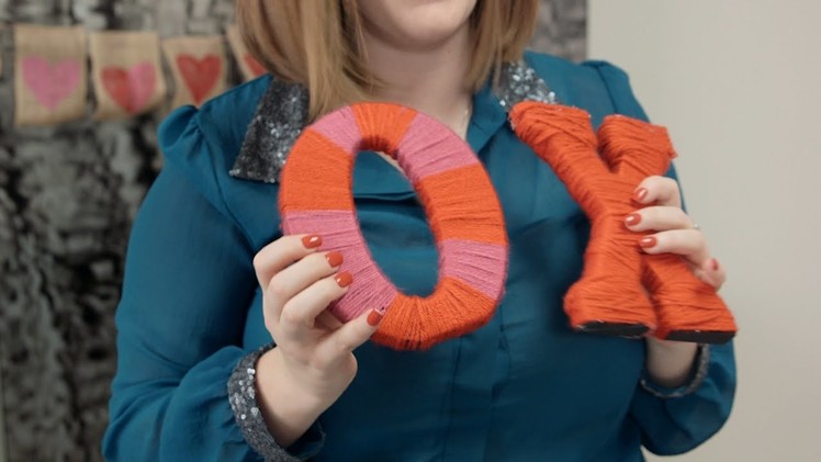 DIY Yarn Letters - Valentine's Day Pure Romance Party