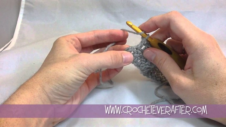 Double Crochet Tutorial #4: DC Into the Last Stitch of the Row