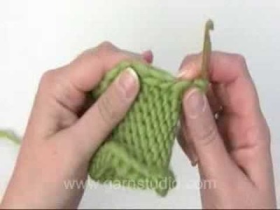 DROPS Crochet Tutorial: How to crochet decrease with slip stitches