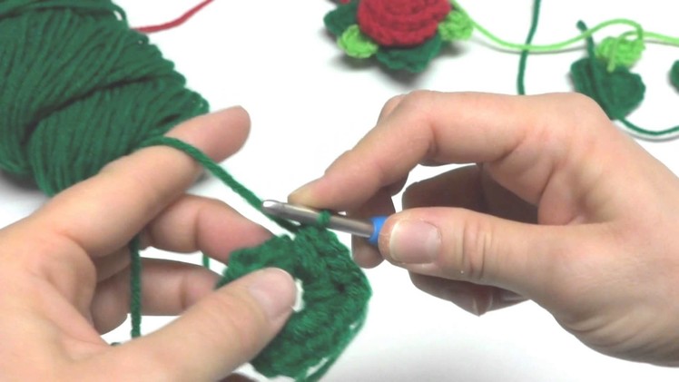 Episode 135: How To Crochet A Christmas Rose Ornament