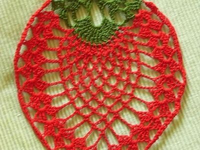 Erdbeere häkeln strawberry crochet*Tablecloth crochet*Teil 2*Tutorial Handarbeit