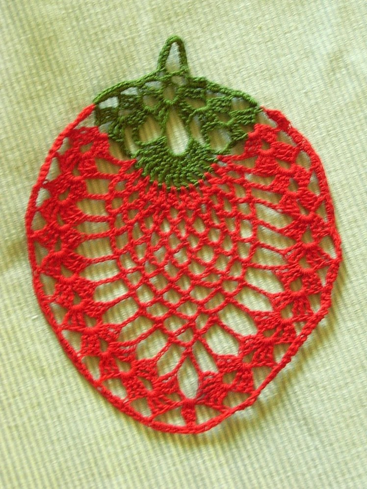 Erdbeere häkeln strawberry crochet*Tablecloth crochet*Teil 2*Tutorial Handarbeit