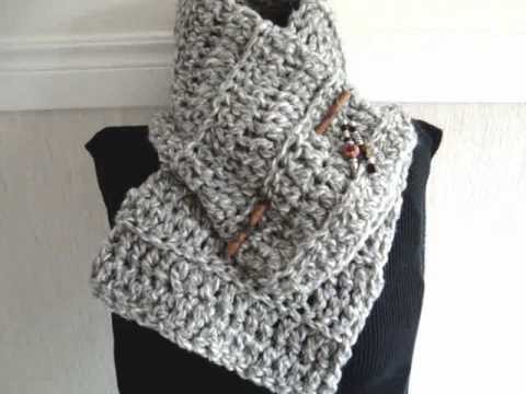HOW TO CROCHET A BEGINNER COWL, scarf, free crochet pattern