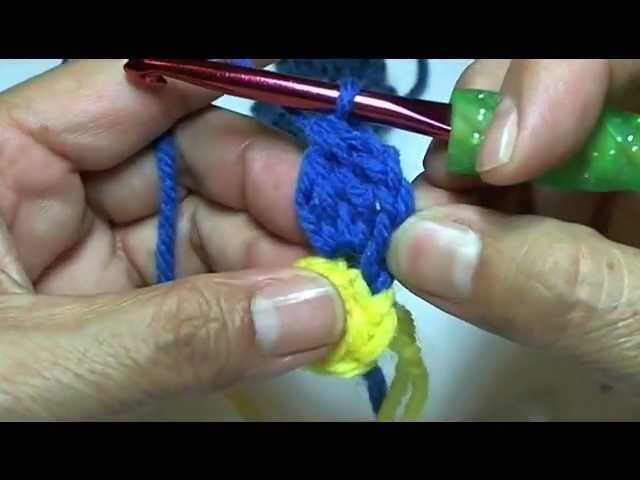 How to #crochet a flower tutorial. mutlti petal flower