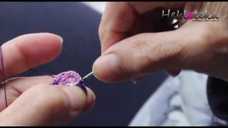 How to Crochet flower - Kako se hekla cvetić