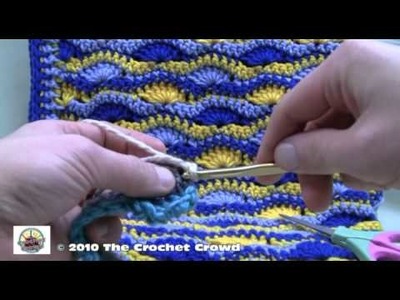 How To Crochet Wavy Shell Stitch Afghan Part 2