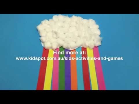 How to make a Rainbow cloud craft