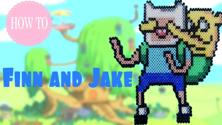 How to make Finn and Jake (Adventure Time) in Perler Beads