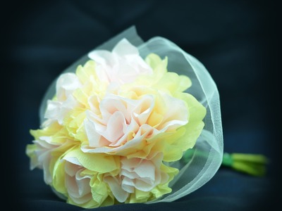 How to make tissue paper flowers: easy tutorial