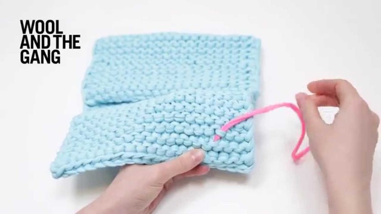How to weaving in ends in garter stitch