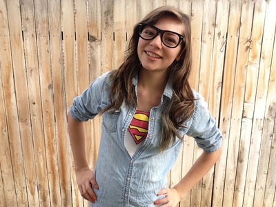 Last Minute DIY Halloween Costume- Clark Kent!