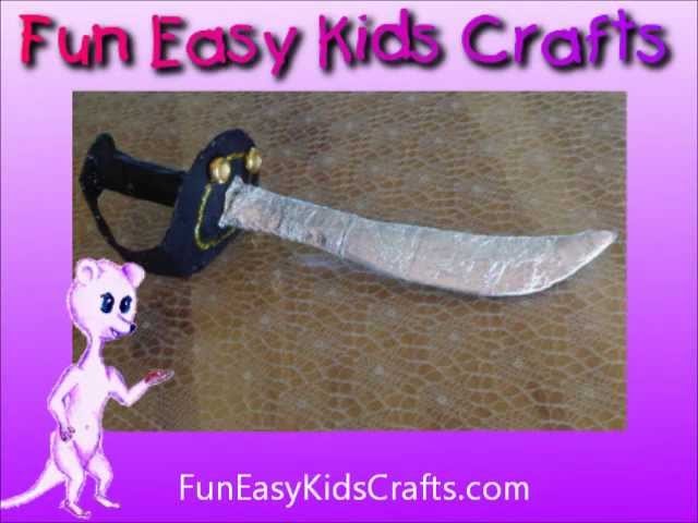 Make a pirate cutlass sword