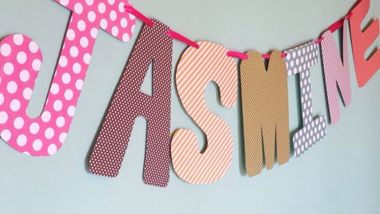 Make an Adorable Paper Name Garland - Home - Guidecentral