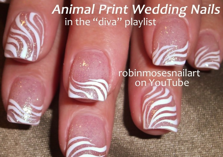 Nail Art Tutorial | Diy White Zebra Print Nail Design