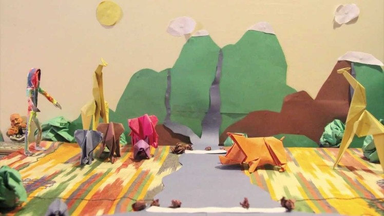 Opaque Nature- awesome Origami STOP MOTION music video