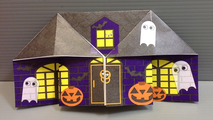 Origami Halloween Haunted House - Print Your Own Paper!