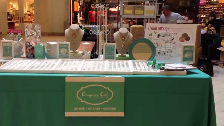 Origami Owl Simple Vendor Show Set Up-Video 2