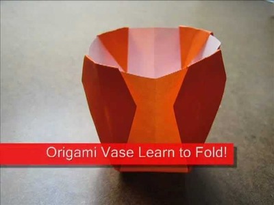 Paper Folding Easy Origami Vase