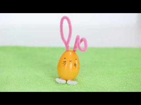 Plastic Egg Bunny Easter Crafts
