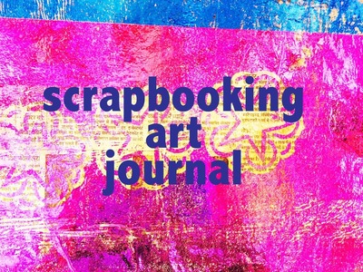 Scrapbooking Art Journal - creating patterned papers with foil art