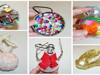 SIX CHEAP AND EASY DIY CHRISTMAS ORNAMENTS