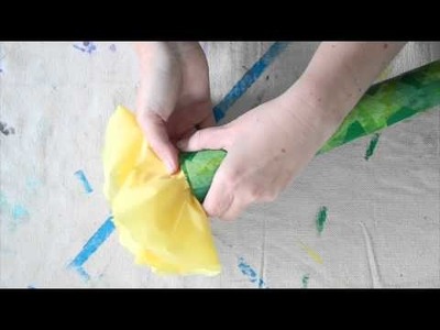 Tissue Paper Flower Craft for Kids