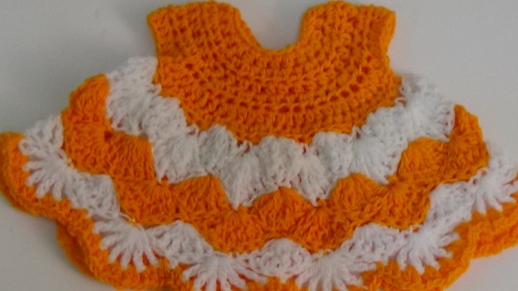 Very easy crochet baby dress-2
